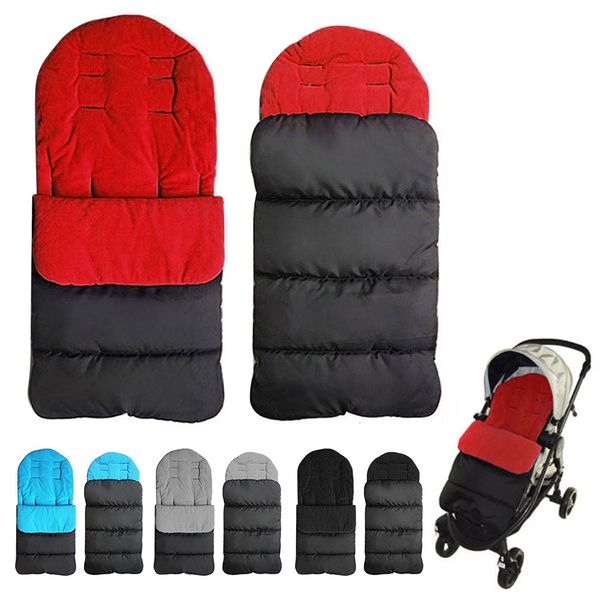 Sleeping Bags Winter baby toddler universal foot comfortable toy apron ing handcart sleeping bag windproond warm cotton pad 230407