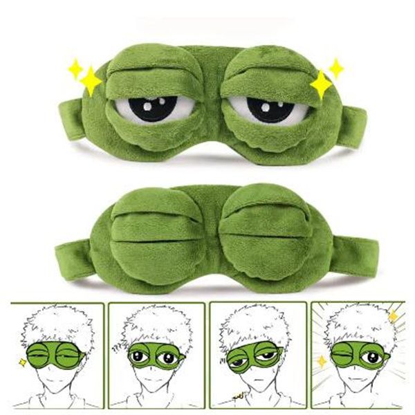 Soft Plush Sleeping Eye Mask Travel Sad Padded Rest Aid Eye Mask 3D Blindfold Kid Adult Eye Patch Relax Massager
