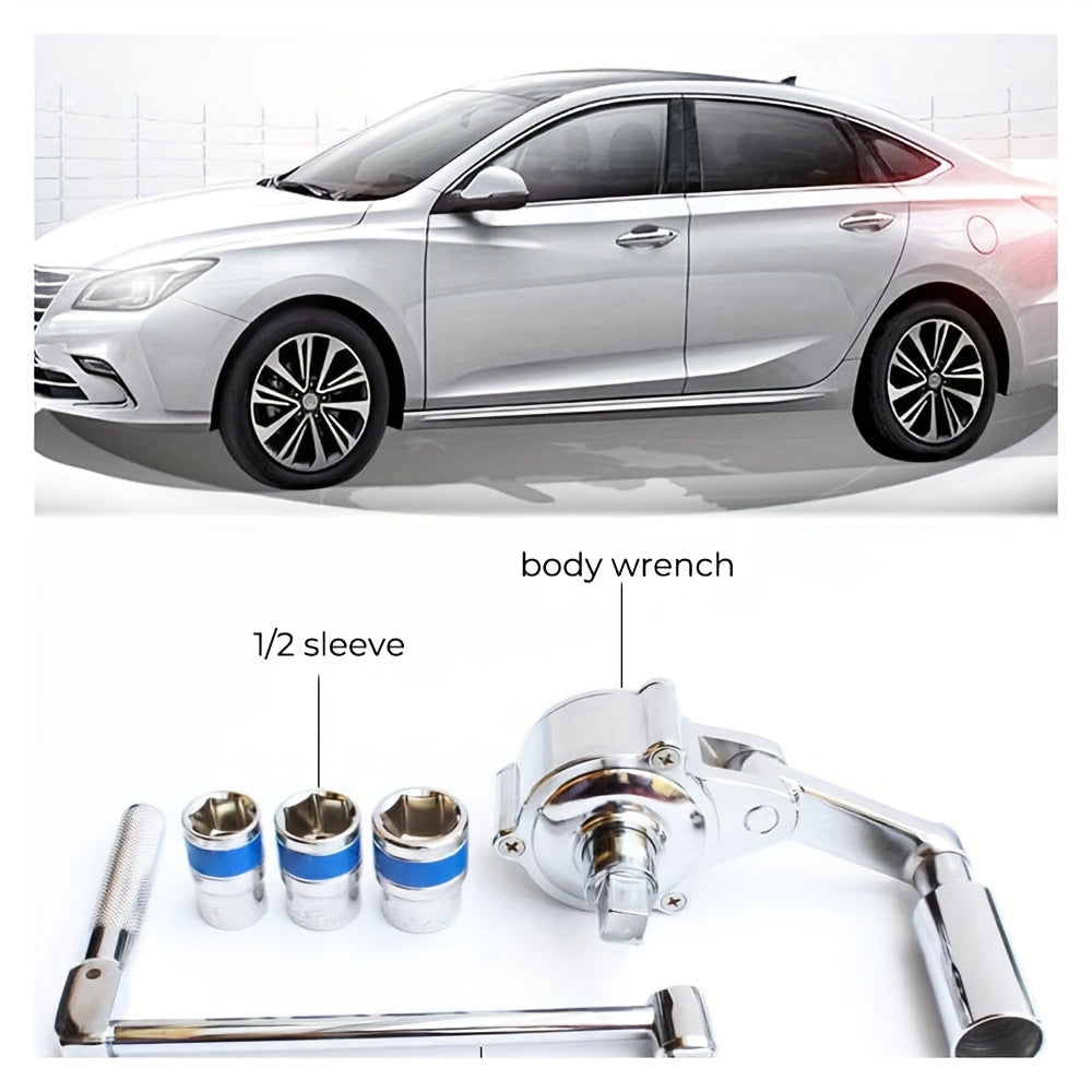 TEMU Torque Wrench Remover 1:16 Torque 320nm Labor Saving Torque Wrench 1-2 Drive Wrench Tire Changing Kit With 17mm-19mm-21mm Sockets Removal Tool