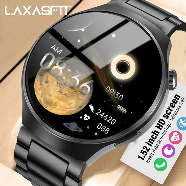 LAXASFIT 2024 New Smartwatch Rate Health Monitor Call Message Reminder Smartwatch for Men for Android IOS Z241225