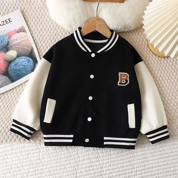Boys Girls Baseball Coat Baby Letter Jacket Spring Autumn Clothes Girls Fashion Casual Sports Outerwear 12M-12 Years Old 250211