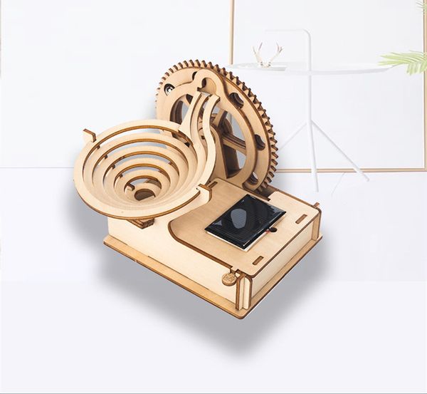 Dowdle Puzzles Wholesale teaching aids DIY solar toys children&#039;s Wooden solid puzzles 3D puzzle hand-made building blocks gifts