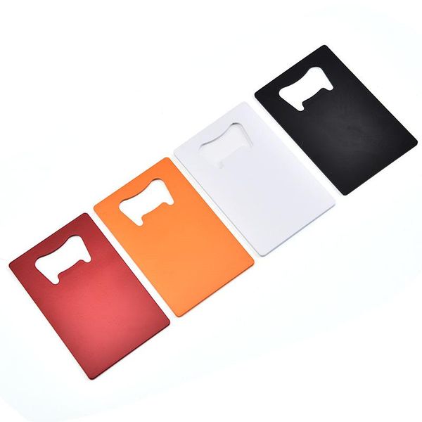 Wallet Size Stainless Steel Opener 4 Colors Credit Card Beer Bottle Opener Business Card Bottle Openers LL