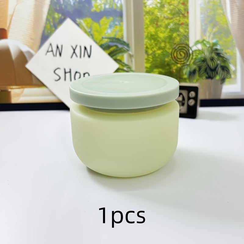 TEMU Refillable 8.45oz Cosmetic Jar - Leak-proof Travel Toiletry Container With Lid For Face Masks & Creams, Perfect Gift Accessory