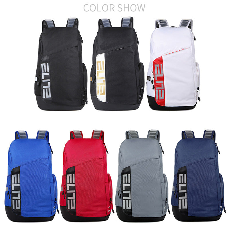 Multifunctional Travel Bag Elite Pro Hoops Sports Backpack Air Cushion Cushioning Straps Couple Knapsack Student Laptop Bag Training Bags Outdoor Bo