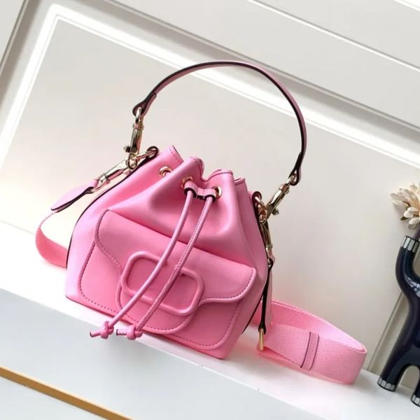 7A VSling LOCO calfskin bucket bag VLOGO SIGNATURE plaited article cowhide Mirror quality Desiginers shoulder bag handbag cross body Handbag