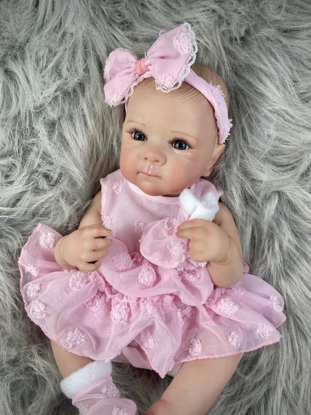 MRB 18 Inch Bettie Full Body Silicone Vinyl Girl Washable Reborn Baby Doll With Painted Lifelike Hair Bebe Reborn Christmas Toys 250114