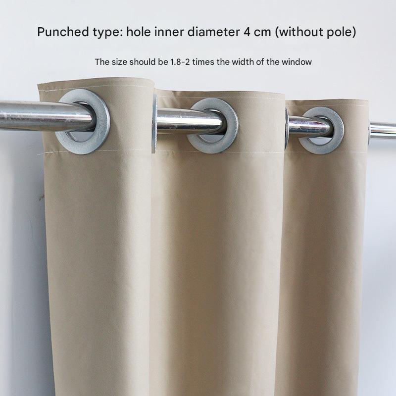 A542 curtains are not transparent and blackout balcony bedroom Roman rod new blackout curtain for rental houses waterproof sun protection wholesale