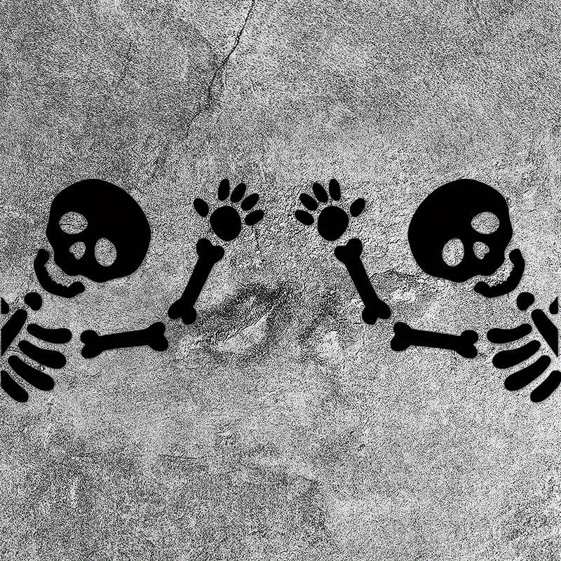 TEMU 2pcs Funny Cartoon Stickers - Waterproof & Sun-resistant Vinyl Decals For Car Mirrors, Side Windows, And More - Scratch-resistant, Automotive