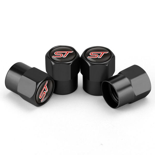 Car ST Line Wheel Tire Valve Caps For Ford Focus X 2 3 Mondeo Fiesta Kuga MK2 MK3 MK4 Tyre Accessories