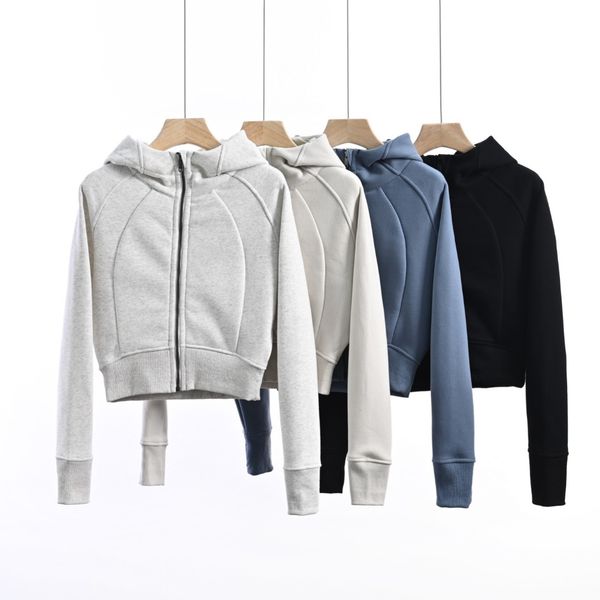 Women Full Zip Bomber Yoga Jacket Designer Sweater Women&#039;s Define lululies lemonly lemenly Yoga Shirts Quick-drying Running Activewear