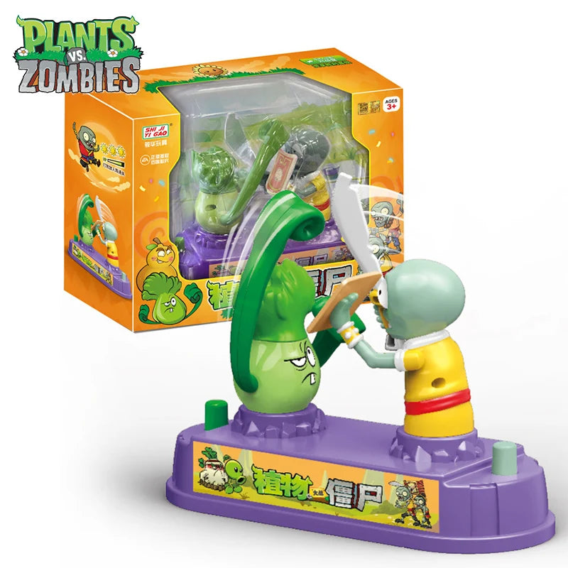 Plants Vs Zombies Competitive Battle Series Pk Toy Two-player Game Bonk Choy Vs Zombies Parent-child Interactive Children&#039;s Gift