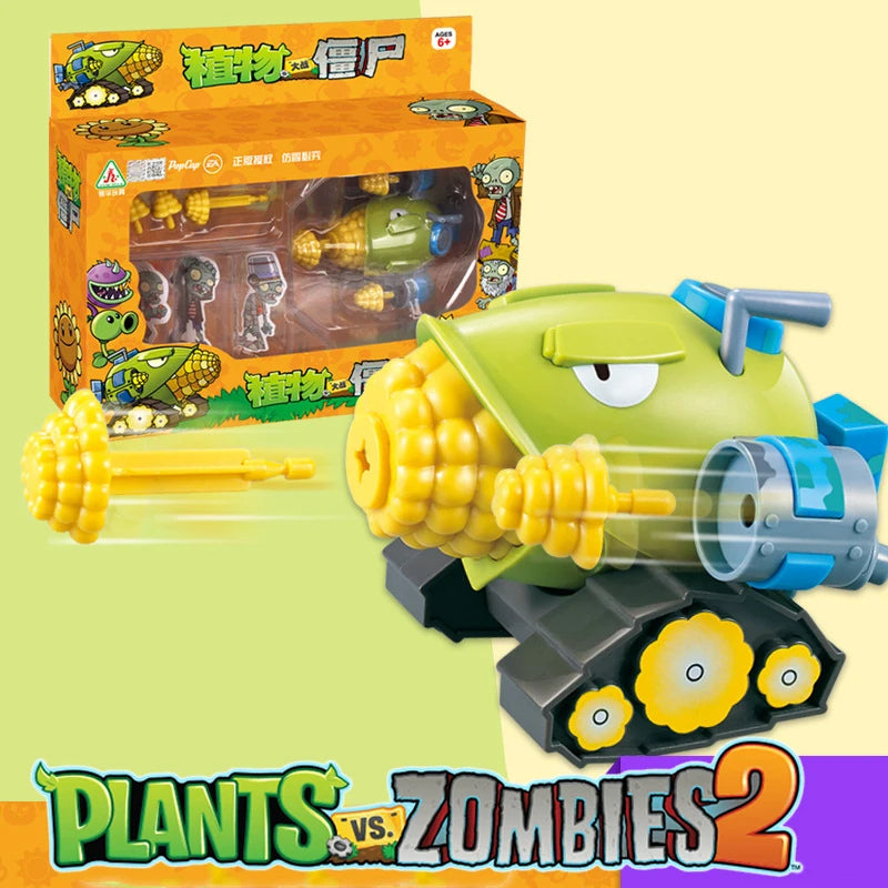 New Plants vs Zombies 2 Cob Cannon zombie target Pull Back Car Model Genuine Licensed Toy Set Game Character Boy Toy Gifts