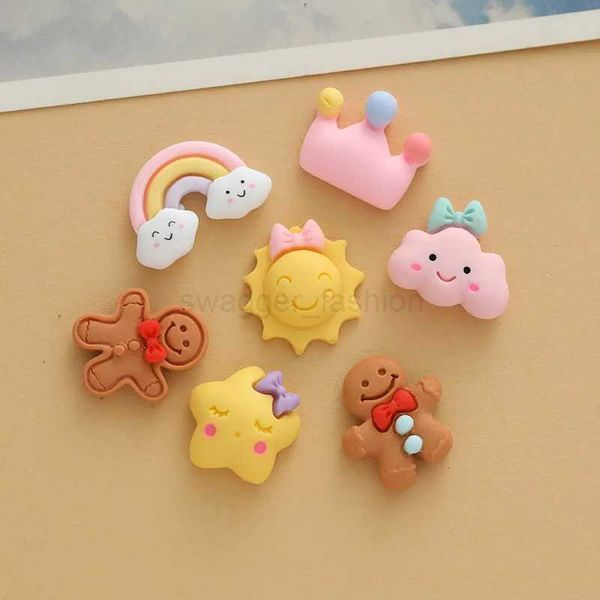 7pcs Fridge Magnets Cartoon Rainbow Crown Cloud Cookie Refrigerator Sticker Chalkboard Whiteboard Photo Message Board StickersXJ240809