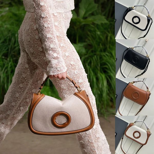 blondie top handle bag designer round interlocking g leather patch tote women men zipper closure handbag chain strap tassel shoulder bags pu