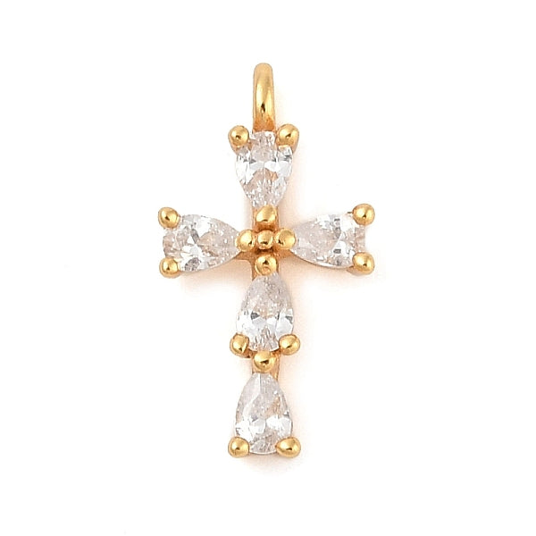 925 Sterling Silber klare Zirkonia Charms