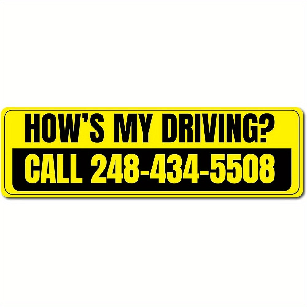 TEMU Never Gonna Give You Up Rick Roll ' Driving Bumper Sticker Vinyl Decal Vibrant Prank Decals | Awps106