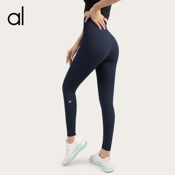 Push AL Yoga Women Leggings Ups Fiess Legging Soft High Waist Hip Al Lift Elastic Sports Pants
