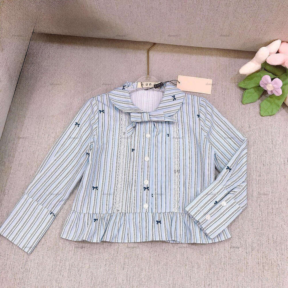 Top baby shirt Lange Design lapel shirt kids designer clothes child cardigan High quality girls boys Blouses A227X07N059