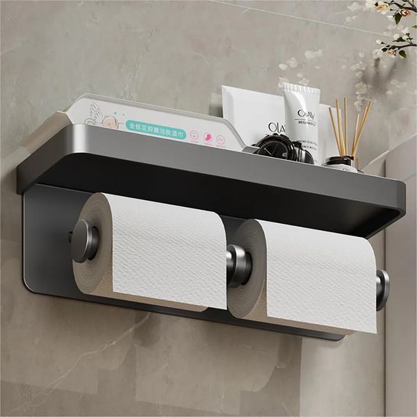 Toilet Paper Holders Toilet Paper Holder Bathroom Storage Paper Towel Holder Kitchen Wall Hook Toilet Paper Stand Home Organizer Toilet Acce