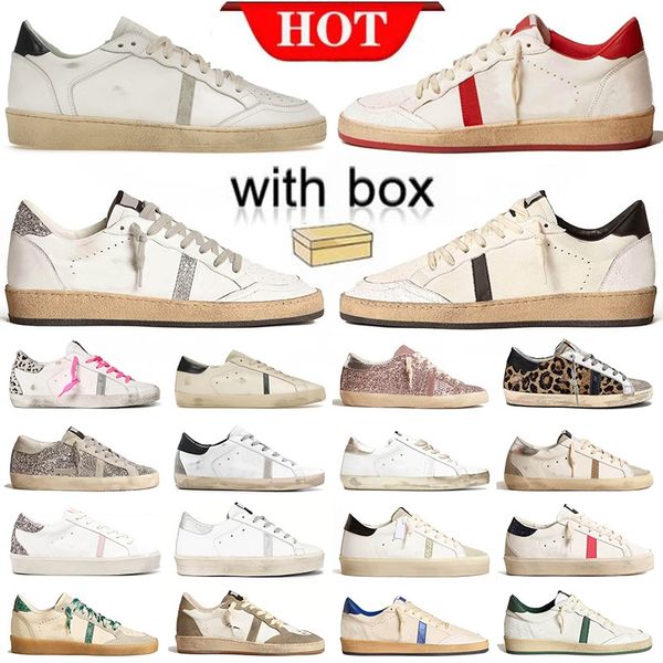 With Box Luxury Designer Shoes For Men Women Star Shoe Platform White Black Glitter Classi Mens Shoes Outdoots Sports Sneakers Trainers