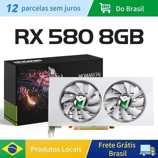 MAXSUN AMD RX580 8GB Graphics Card GDDR5 256Bit 2048SP PCIExpress 3.016 Gaming Video Cards Desktop Computer components Full New