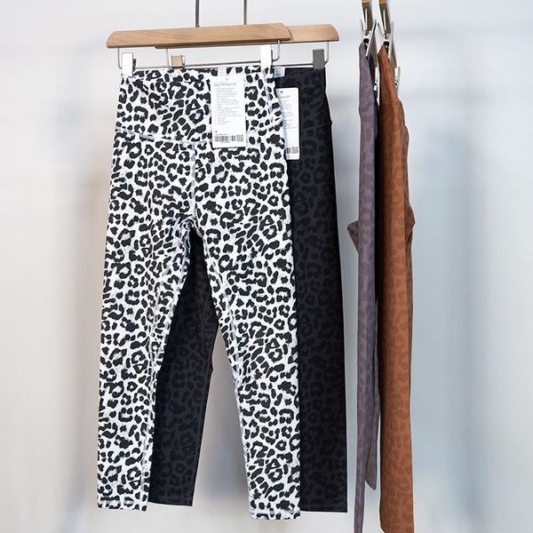 Leopard Align Leggings Yoga Pant Womens High Waist Sweatpants Cheetah Sports Fitness Ninth Tight Pants 25
