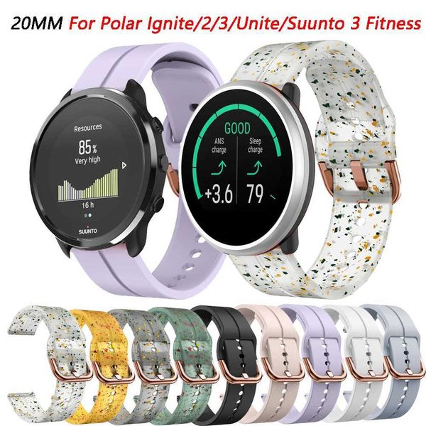 High Quality 20MM Smart Huadai Silicone Strap with Bracelet Accessories for Polar Ignition-2-3-Unit-P Used for Suuto 3 Fitness O241115