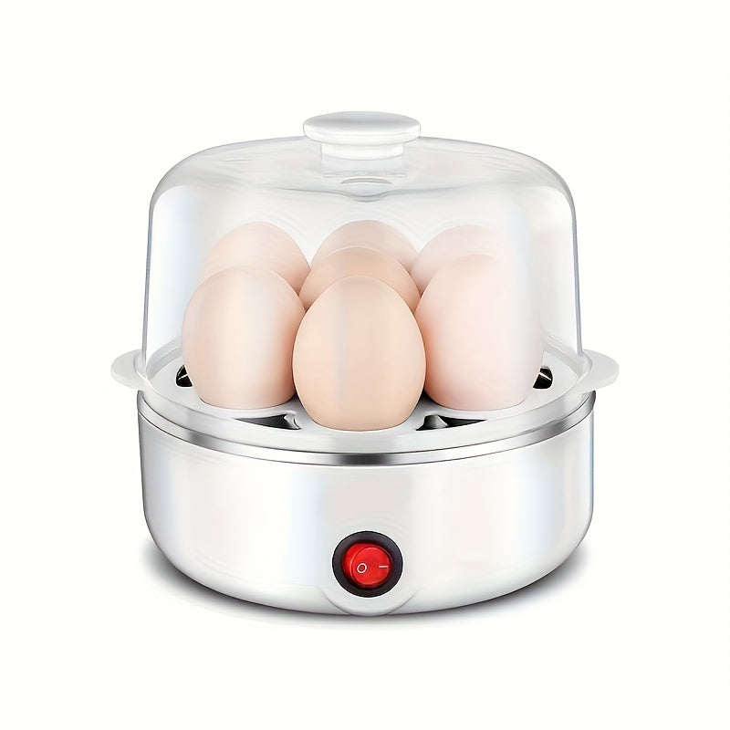 TEMU Brand, 1pc Stainless Steel Egg Cooker, Automatic Egg Steamer, Household Small , Suitable For Small Kitchen Utensils Necessary For Family And