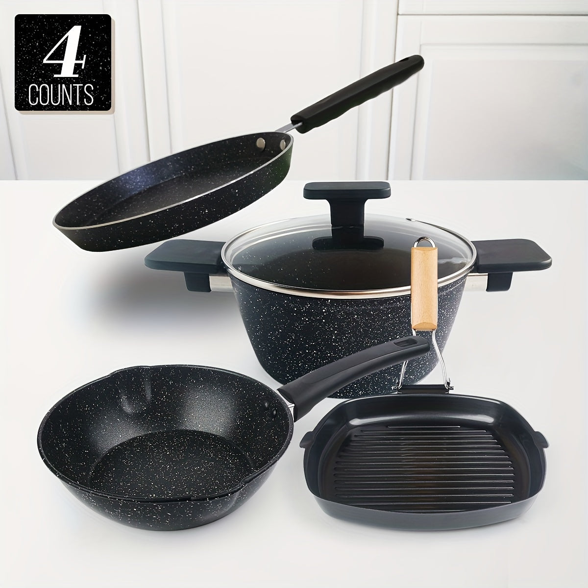 TEMU 4pcs Set Steak To Needs Kitchen Cookware