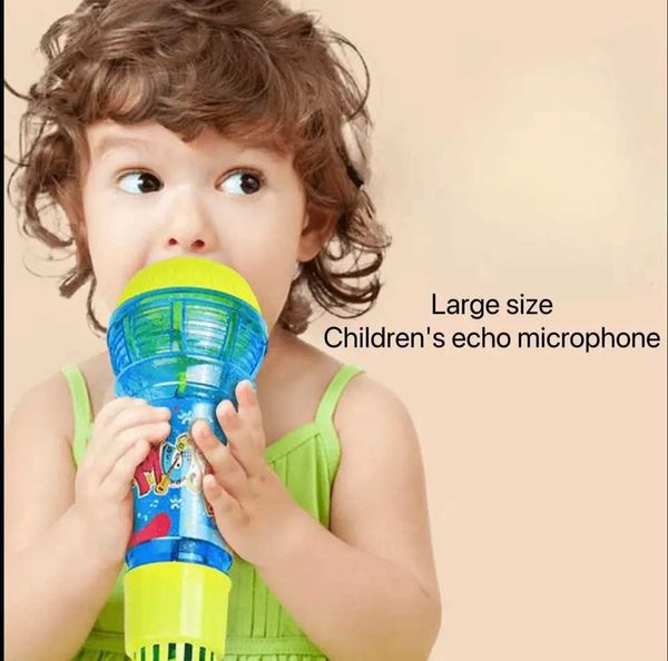24cm Large Echo Microphone Physics Childrens Echo Microphone Singing Toy Music Enlightenment Echo Production Practice W240820