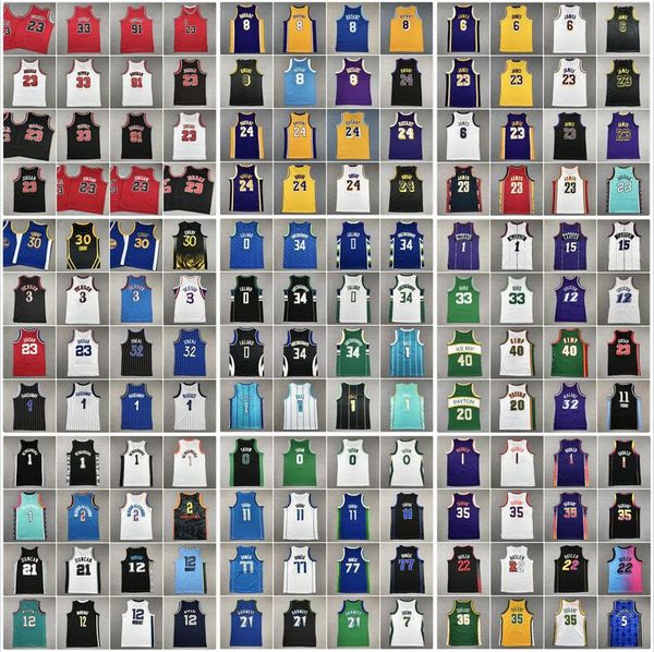 Fast Delivery Youth Men Basketball Jerseys James Curry Antetokounmpo Ball Booker Durant Doncic Irving Tatum McGrady Morant Butler Payton Bir