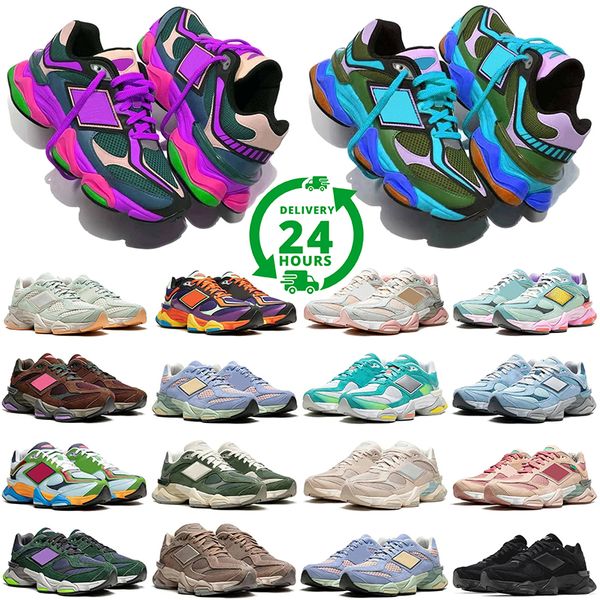 free shipping new 9060 designer running shoes men women 9060s sea salt white triple black leather quartz grey crystal pink brown blue mens t