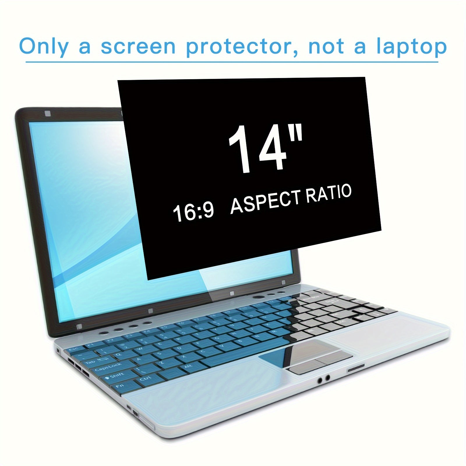 TEMU 14 Inch 16:9 Laptop Privacy Screen Filter - , Scratch-resistant & Uv- Protector For 14" Monitors, Compatible With 14" Laptops