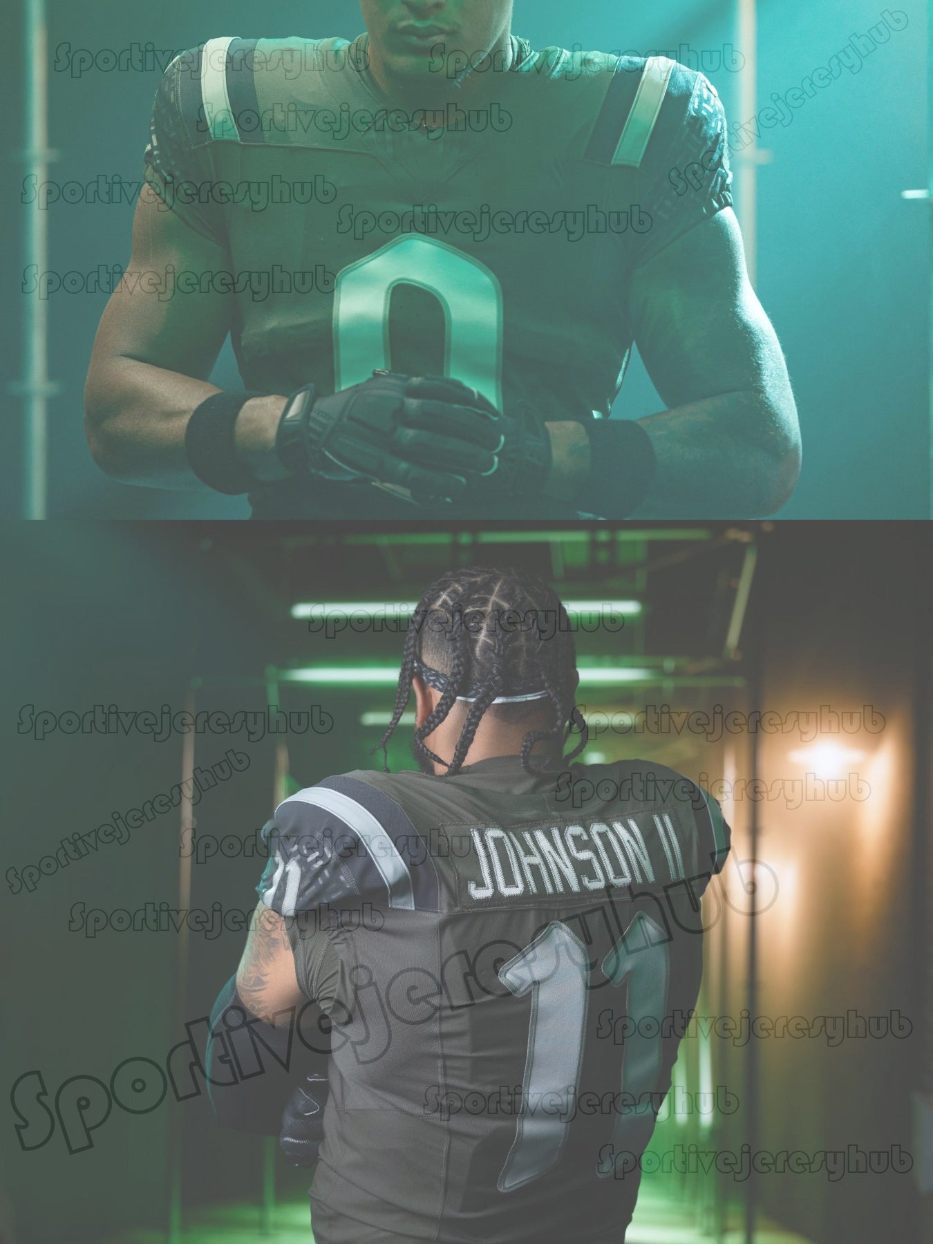 7 Justin Fields 2025 Rivalries Football Jersey Sauce Gardner Rodgers Allen Davis Hall Nwangwu Adams Charles Corley 5 Garrett Wilson 12 Joe Namath Cu