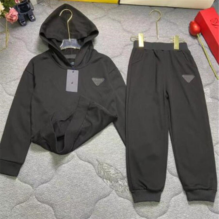 Children Clothing Toddler Brand Sets Autumn Sports Suit Fashion Boys Girls Hooded Sweatshirts Pants Outfit Suit Kids Tracksuit For 2Pcs-Set