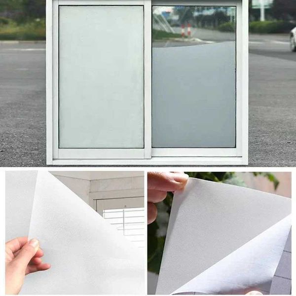 40-60-80cm Frosted Window Film Waterproof Self Adhesive Glass Privacy Sticker For kitchen Bedroom Office Window Decal for Glass Y240810