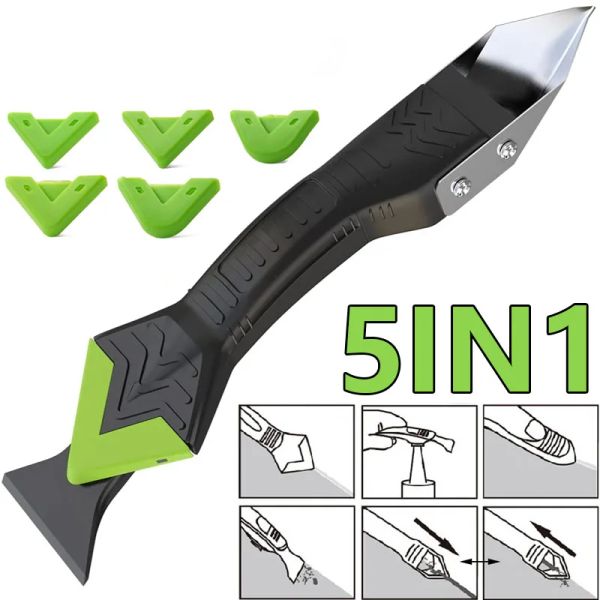 5 in 1 Silicone Scraper and Glue Remover Knife Angle Beauty Sewing Spatula Beauty Sewing Tool Four-piece Glue Scoop Hand Tools