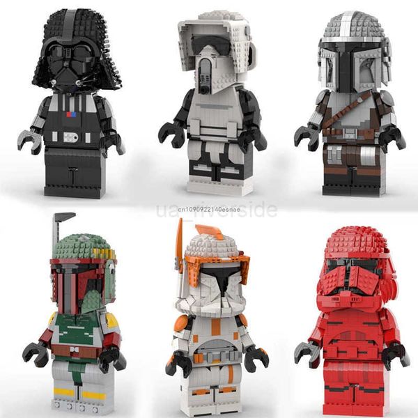 Building block Moc Star Battle Maxifigure Stand for s Model Building Blocks Bricks Diy Education Assembly Toys for Kids Christmas Gifts Z250