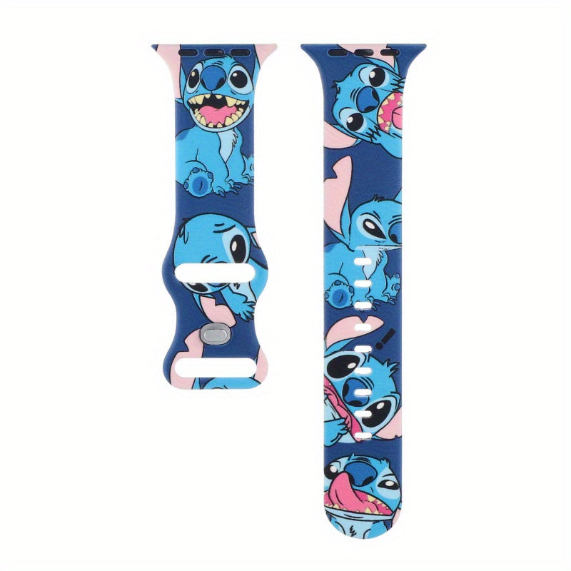 TEMU Stitch Print Watch Band Compatible With Watch Ultra-se-1-2-3-4-5-6-7-8-9-, Replaceable Sport Smartwatch Strap For Men And Women, Wearable Tech