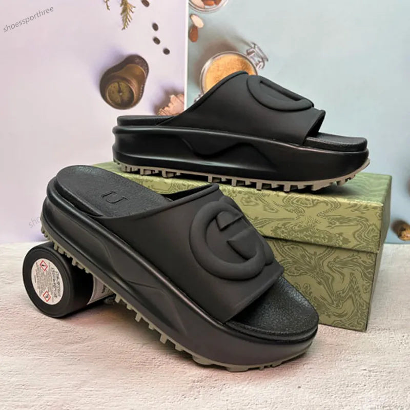 Designer Summer Boys Girls Printed Sandals Men And Women Slippers Multi-Coloured Platform Shoes