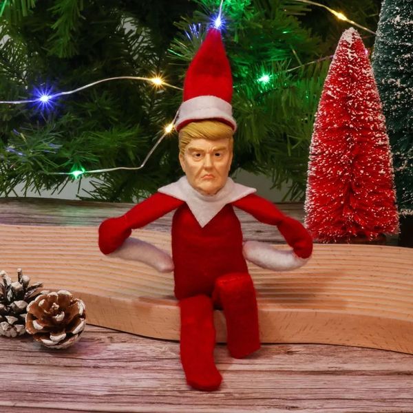Christmas Atmosphere Ornaments Trump Dolls Interesting Decorations Wholesale Free Shipping