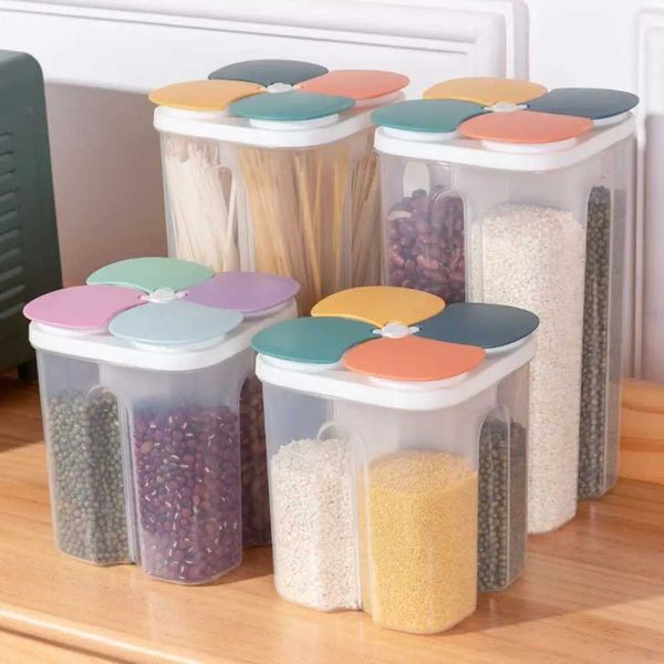 Keep Fresh Kitchen Items Boxes Side Grain Jars Food Storage Containers Y241104