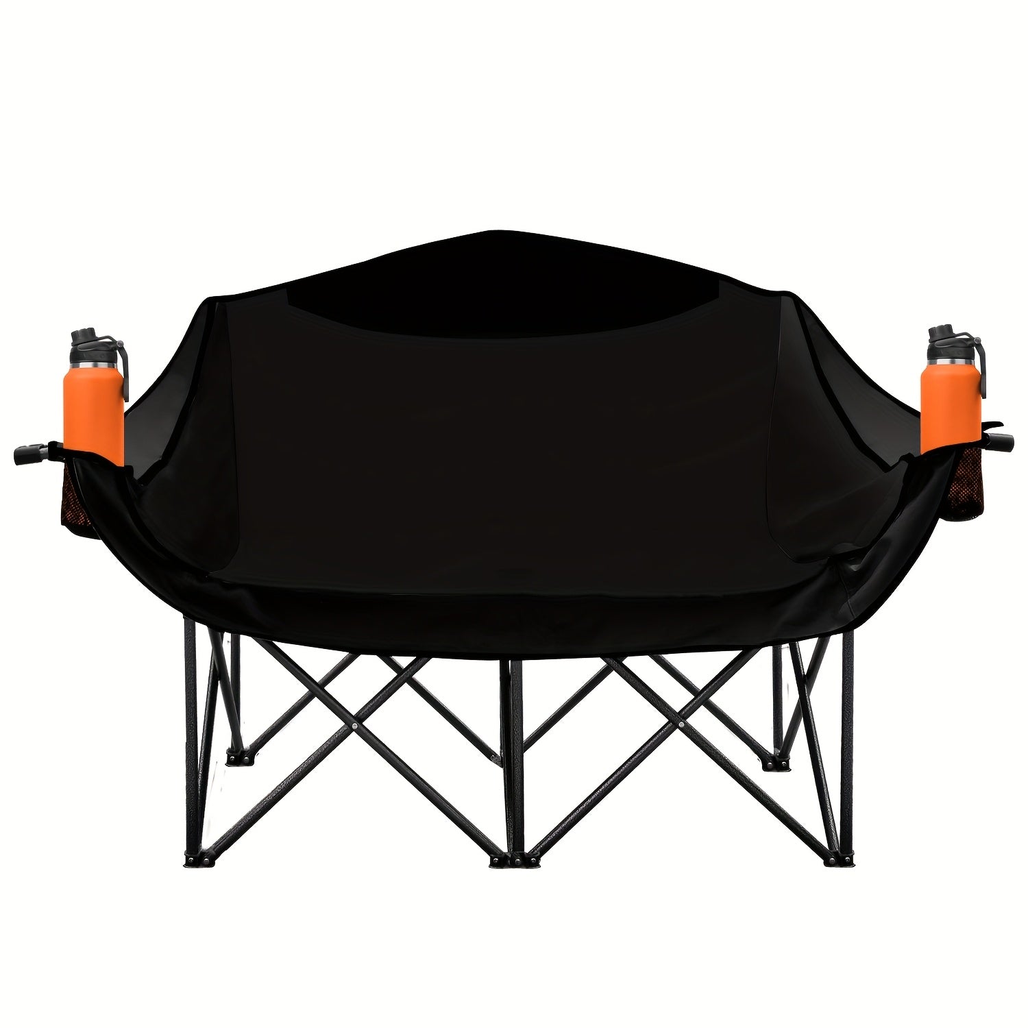 TEMU 2-person Oversized Camping Chair, Heavy-duty Outdoor Chair For , Double Camping Chair With Cup Holders And Armrests – Portable, Collapsible