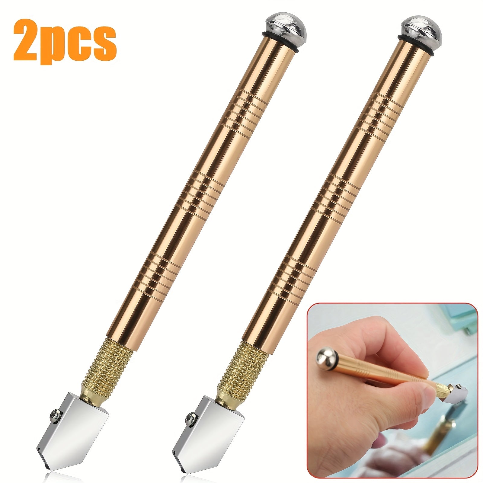 TEMU 2-4pcs Tile Cutters, Precision Glass Cutting Tool With Aluminum Alloy Handle, For Mirrors, Mosaic, Tiles, Stained Glass, Durable Portable Design