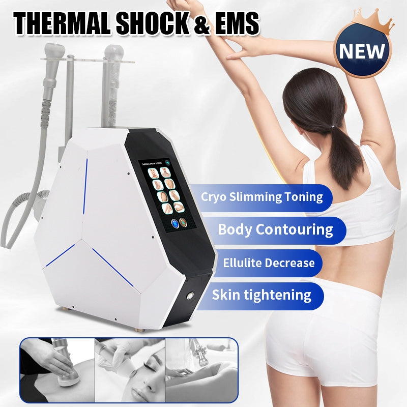 Best Cryo Thermal EMS T Shock Fat Losing Machine 2 Handle Plates Fat Reduction Cellulite Burn Body Sculpt Slimming Machine