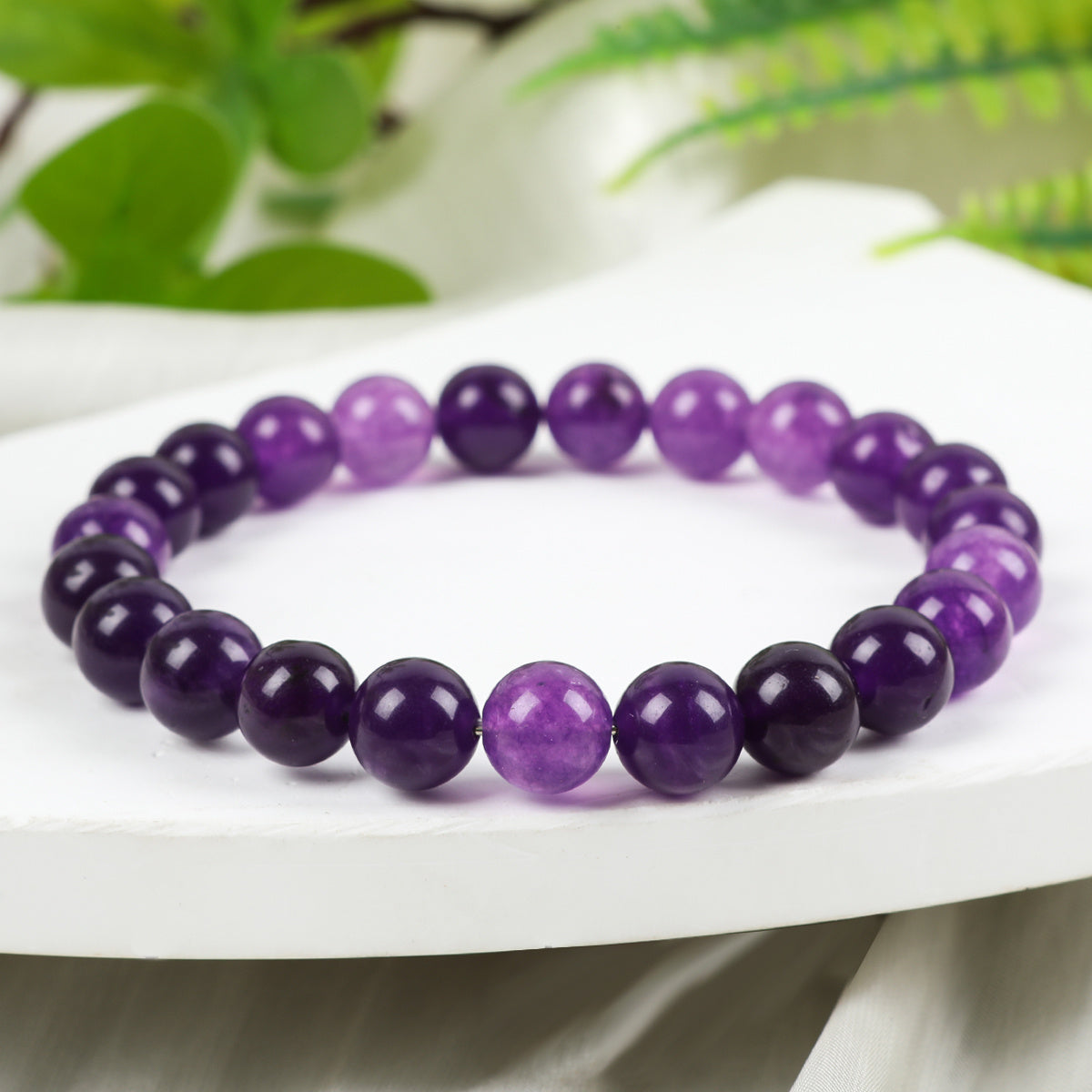 TEMU 1pc Amethyst Bracelet-lovers Accessory, Perfect Easter Basket Stuffers For Family, Perfect Jewelry Gift For Moms, Women, ,
