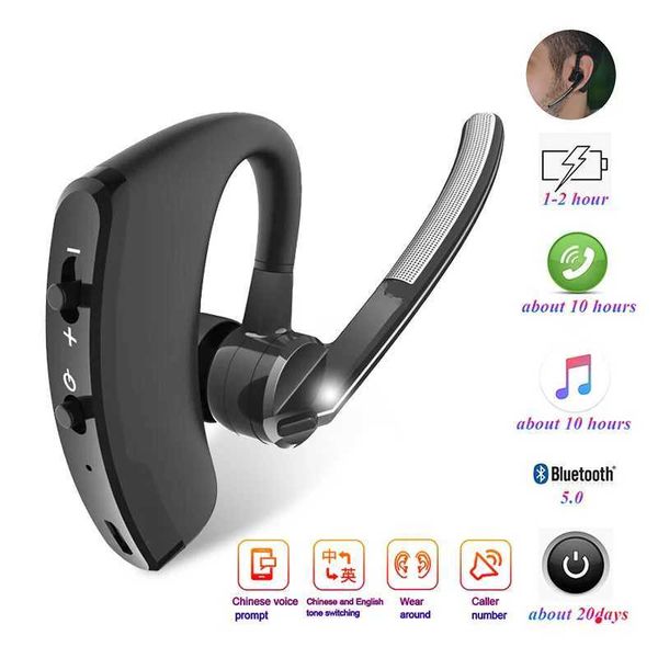 Single digital display wireless bluetooth headset general business noise reduction 5.0 bluetooth headset with microphone headsetCL240801