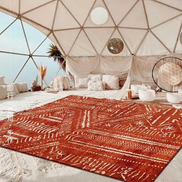 Bohemian Style Bedroom Decor Plush Carpet Morocco Carpets for Living Room Home Ethnic Retro Floor Mat Fluffy Soft Lounge Rug 241210