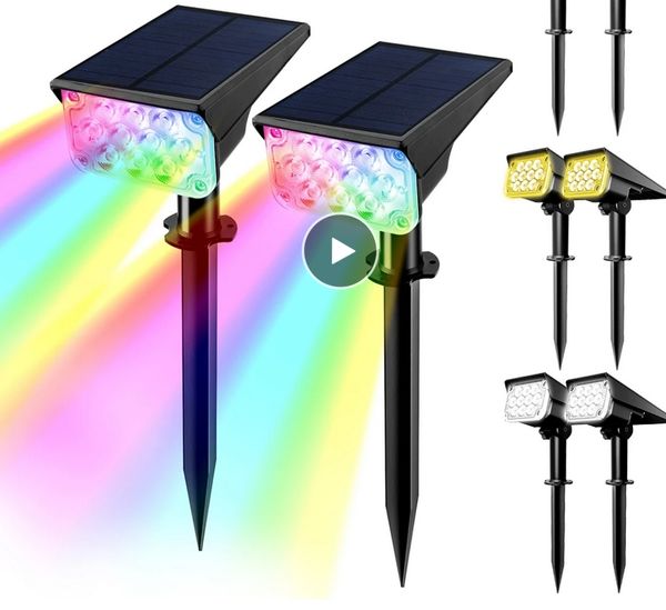 4pcs-lot Adjustable Solar Spotlight Solar Garden Light IP65 Super Bright Landscape Wall Light Outdoor Light Solar Lamp